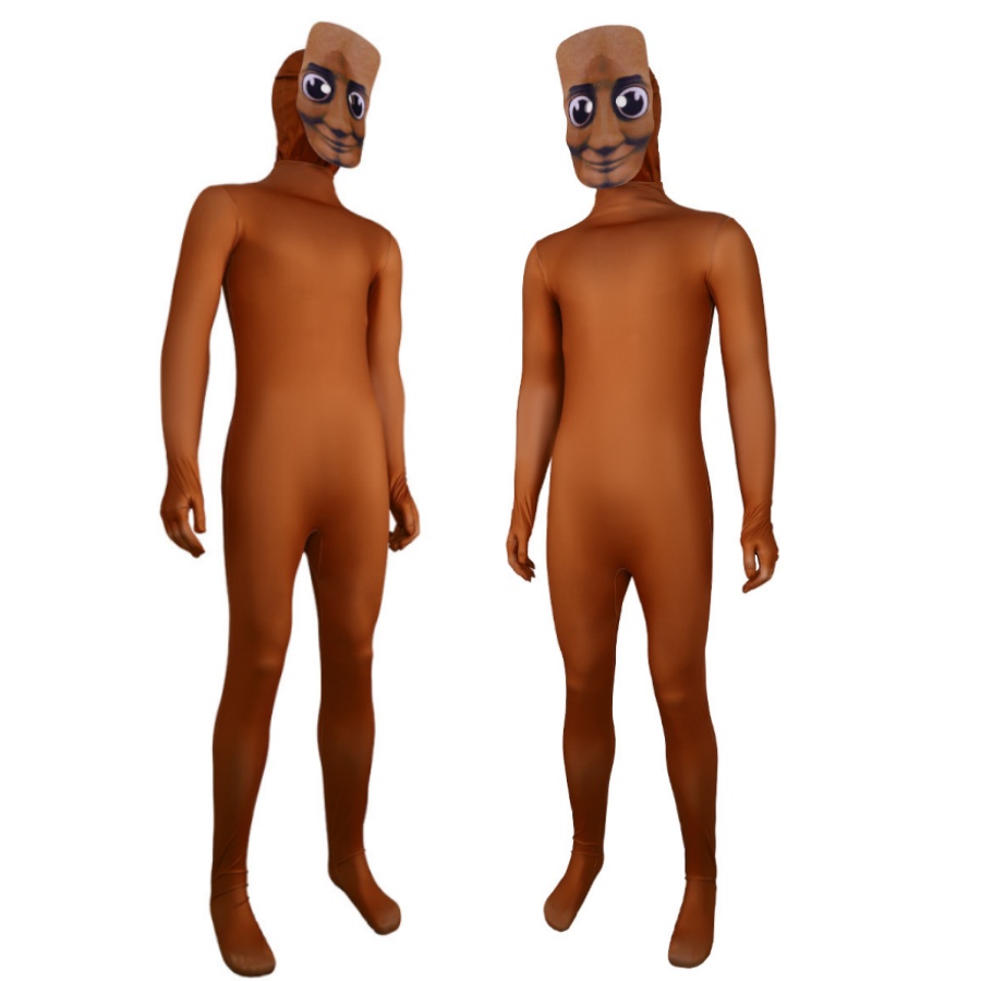 Kids Face Mask - Kostum cosplay pesta bodysuit kuning dewasa
