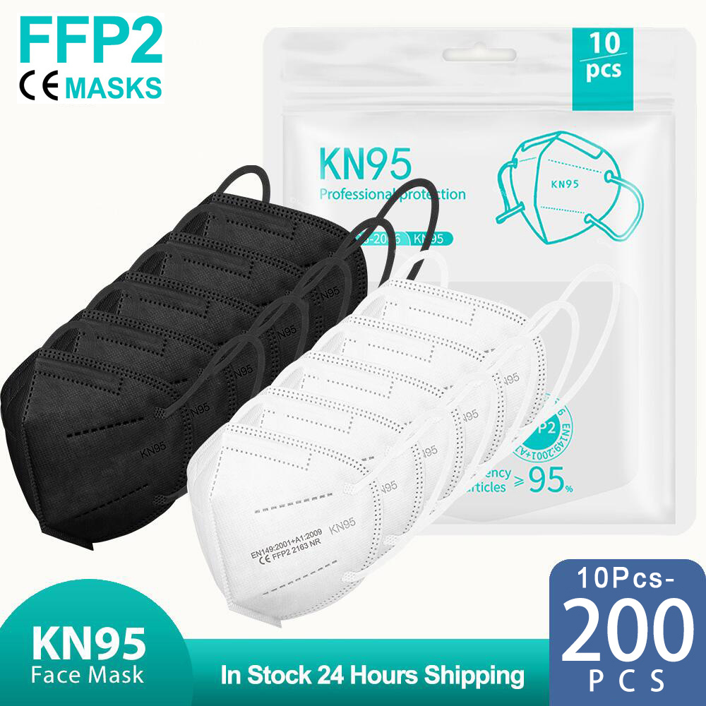 10-200 buah Masker FPP2 Hitam  - Disposable Surgical Mask ulasan dan harga