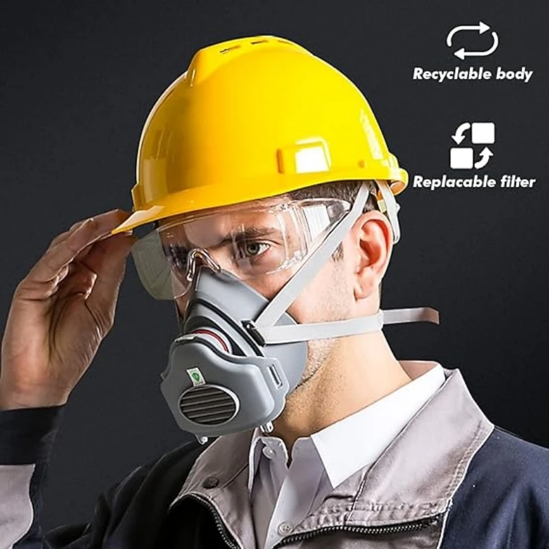 Masker Debu, Perlindungan Mask - Dust Mask Construction ulasan dan harga